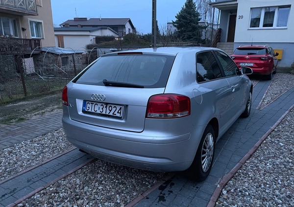 Audi A3 cena 11900 przebieg: 263452, rok produkcji 2003 z Tczew małe 277